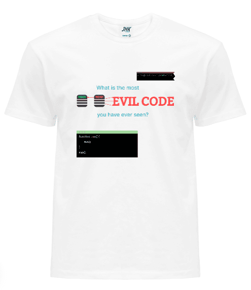 Футболка з принтом EVIL CODE. Футболка з принтом EVIL CODE.