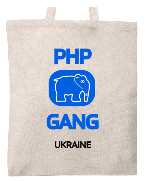 Сумка з принтом PHP GANG COLOR.
Сумка з принтом PHP GANG COLOR.