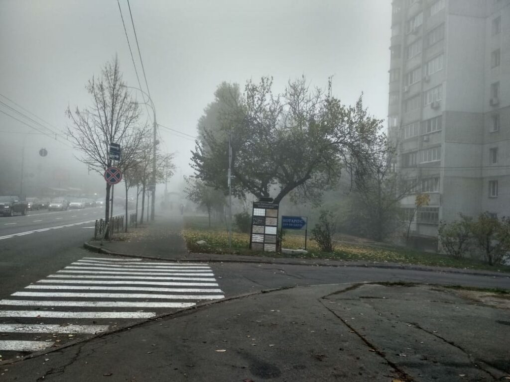 Пішохідний перехід по проспекту Валерія Лобановського.