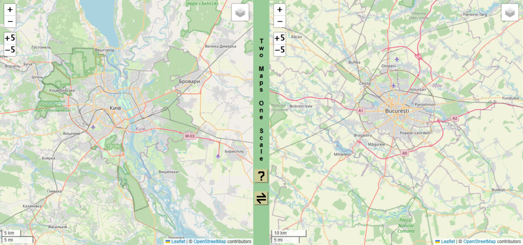 Київ vs Бухарест - звичайна мапа. Київ vs Бухарест - звичайна мапа.