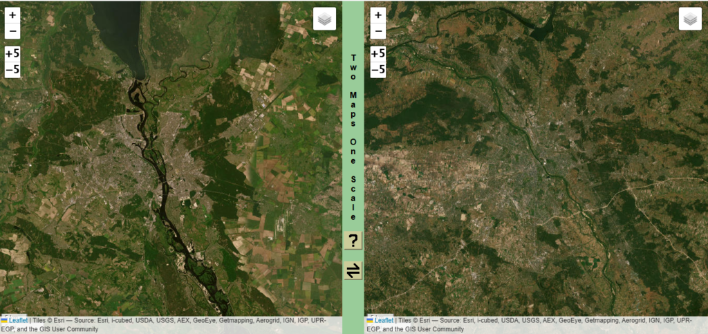 Київ vs Варшава - супутникові знімки. Київ vs Варшава - супутникові знімки.